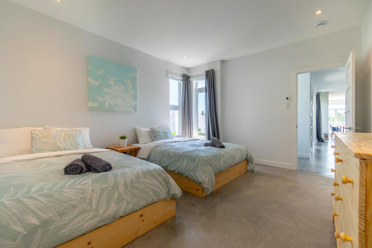 Hotel-Appartements De La Gare Val-David Bagian luar foto
