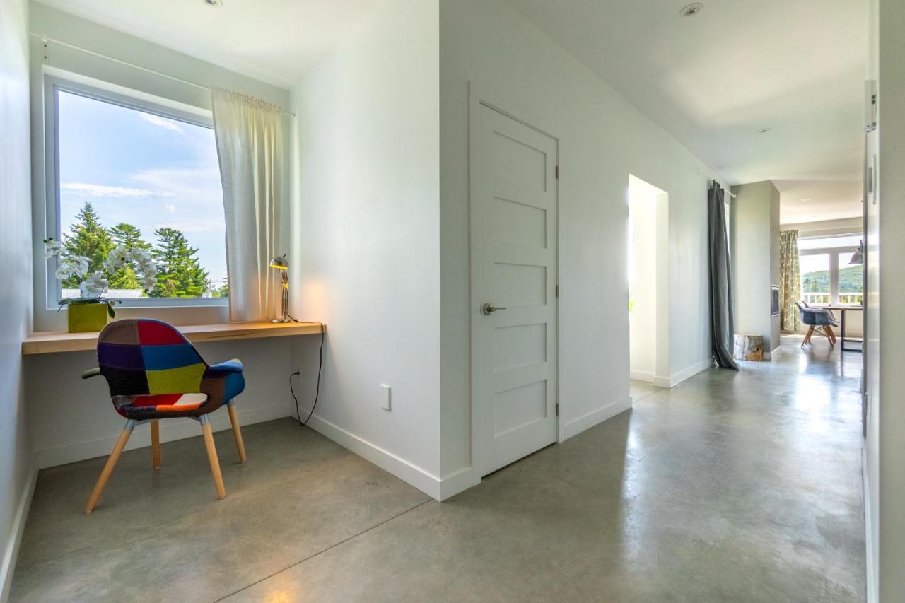 Hotel-Appartements De La Gare Val-David Bagian luar foto