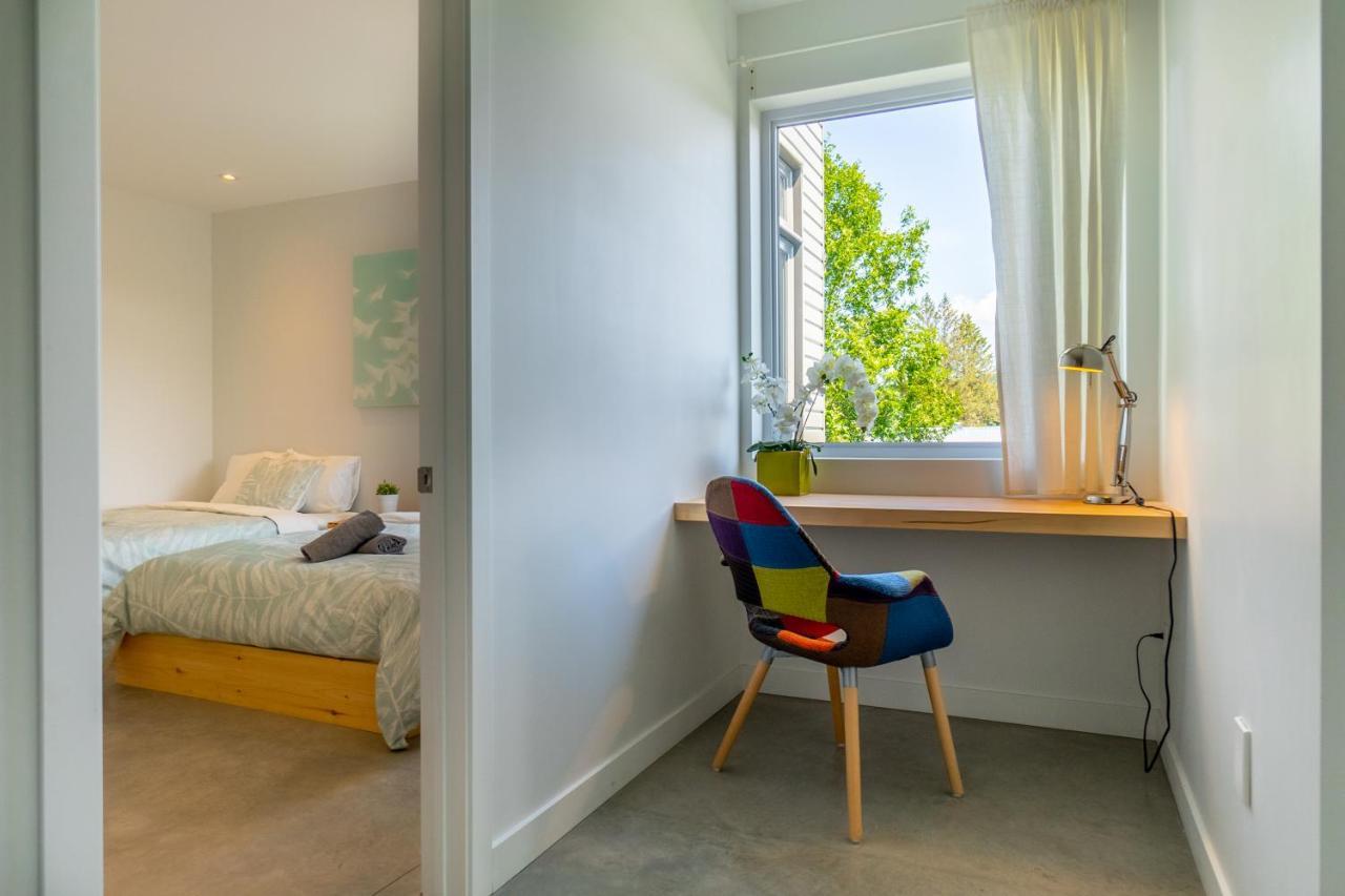 Hotel-Appartements De La Gare Val-David Bagian luar foto